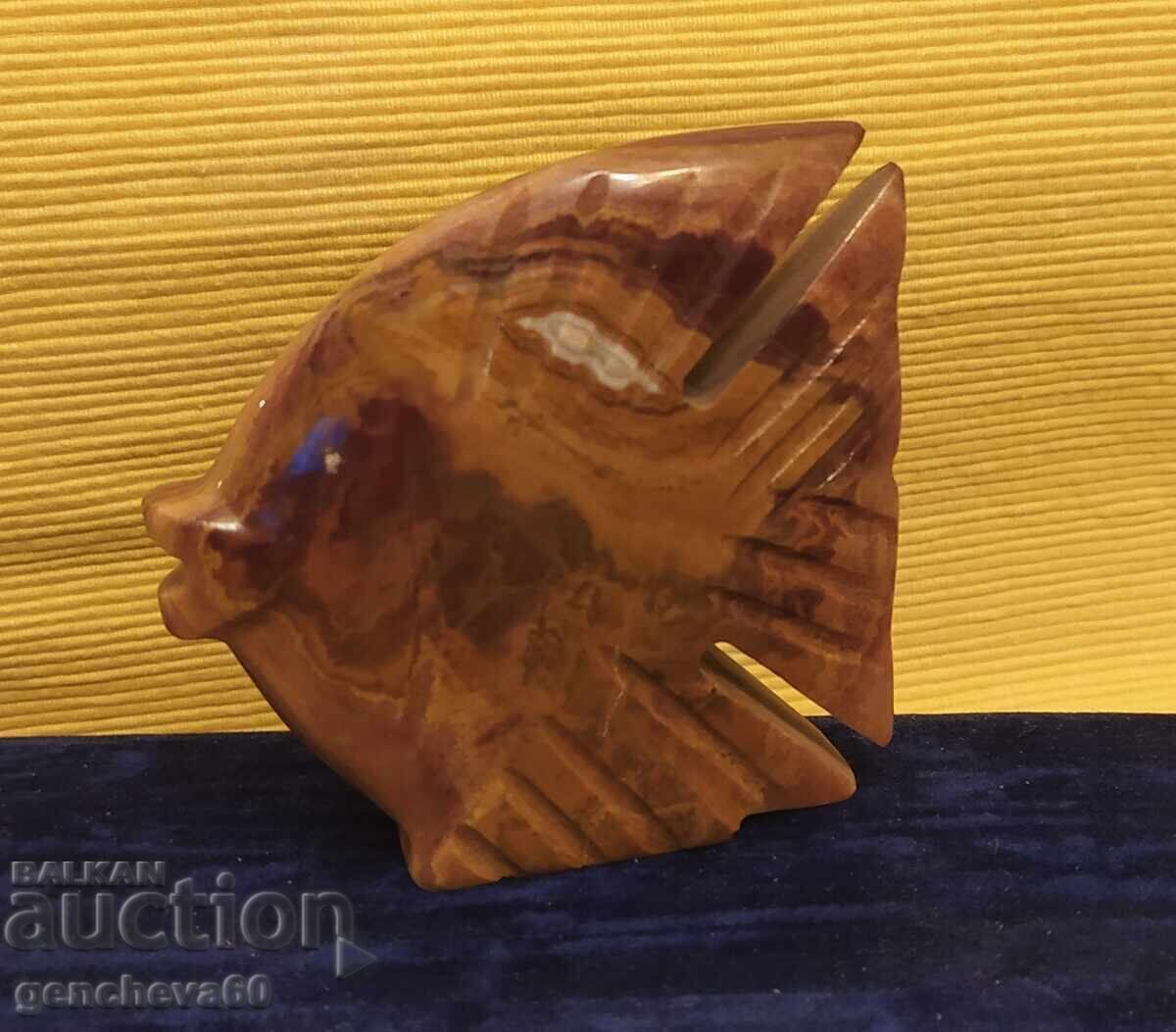 Παράδοση Διακοσμητικό βιντάζ ειδώλιο ψαριού από όνυχα