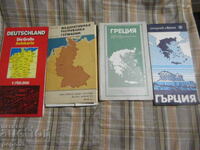 LOT DE PATRU CĂRȚI - GERMANIA ȘI GRECIA x 2 buc