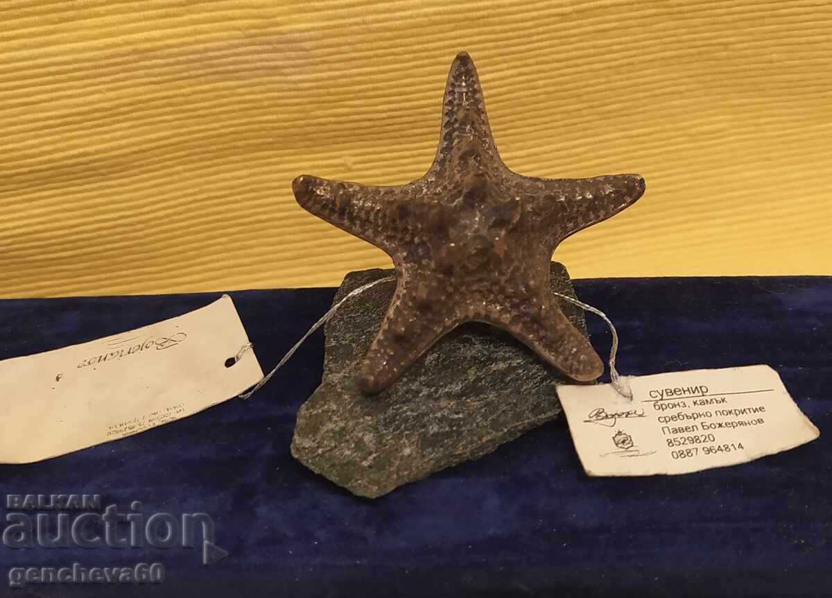 Авторска фигура ,,Морска звезда" бронз,сребро - 6