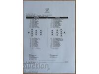 List με την ομάδα ποδοσφαίρου Βουλγαρία-Γεωργία, Σόφια - 2025