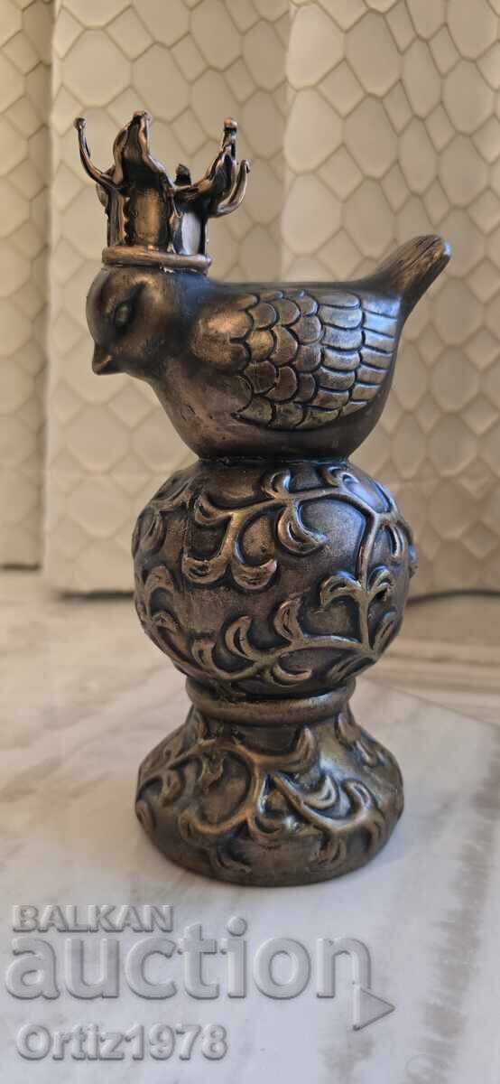 Licitație Pasăre mare cu coroană – ceramică Licitație Pasăre mare cu coroană – ceramică