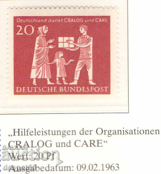 1963. ГФР. Cralog and Care - хуманитарни организации.
