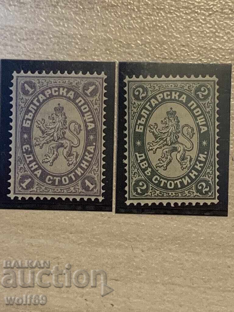 Stamps - Large Lion II - 1886 - Mint - Lot of 2