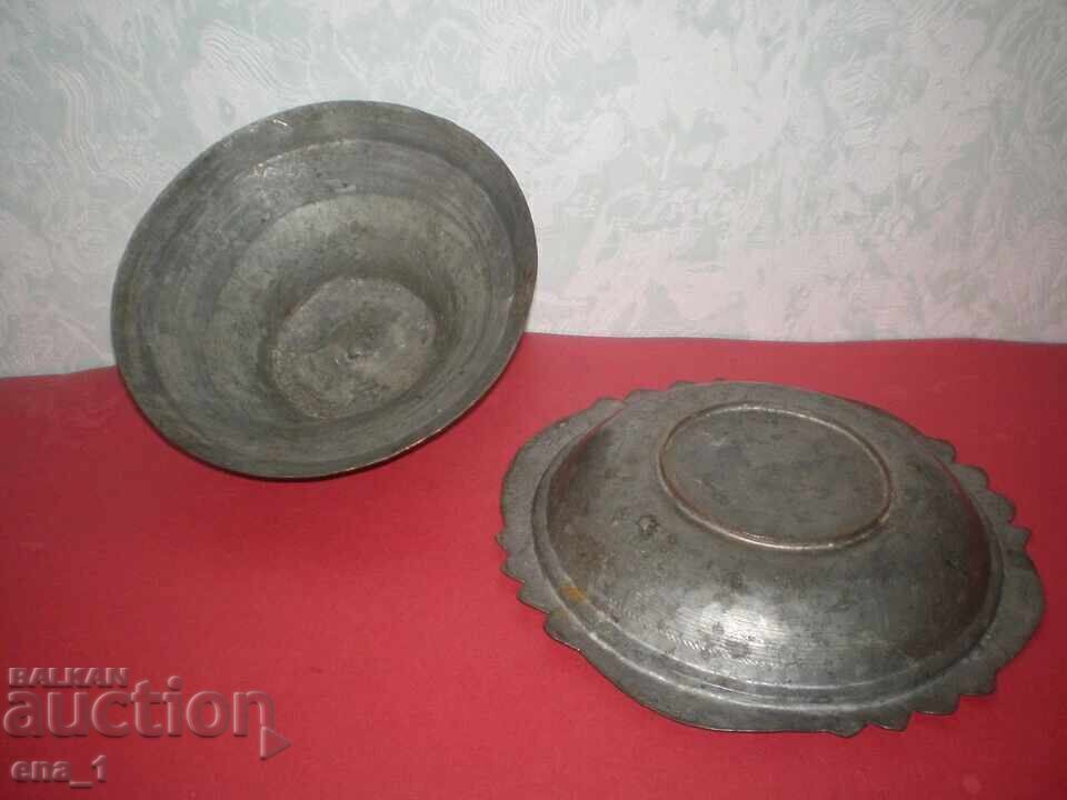 Farfurie de cupru cositorită din perioada Renașterii Naționale cu capac, secolul al XIX-lea - 5