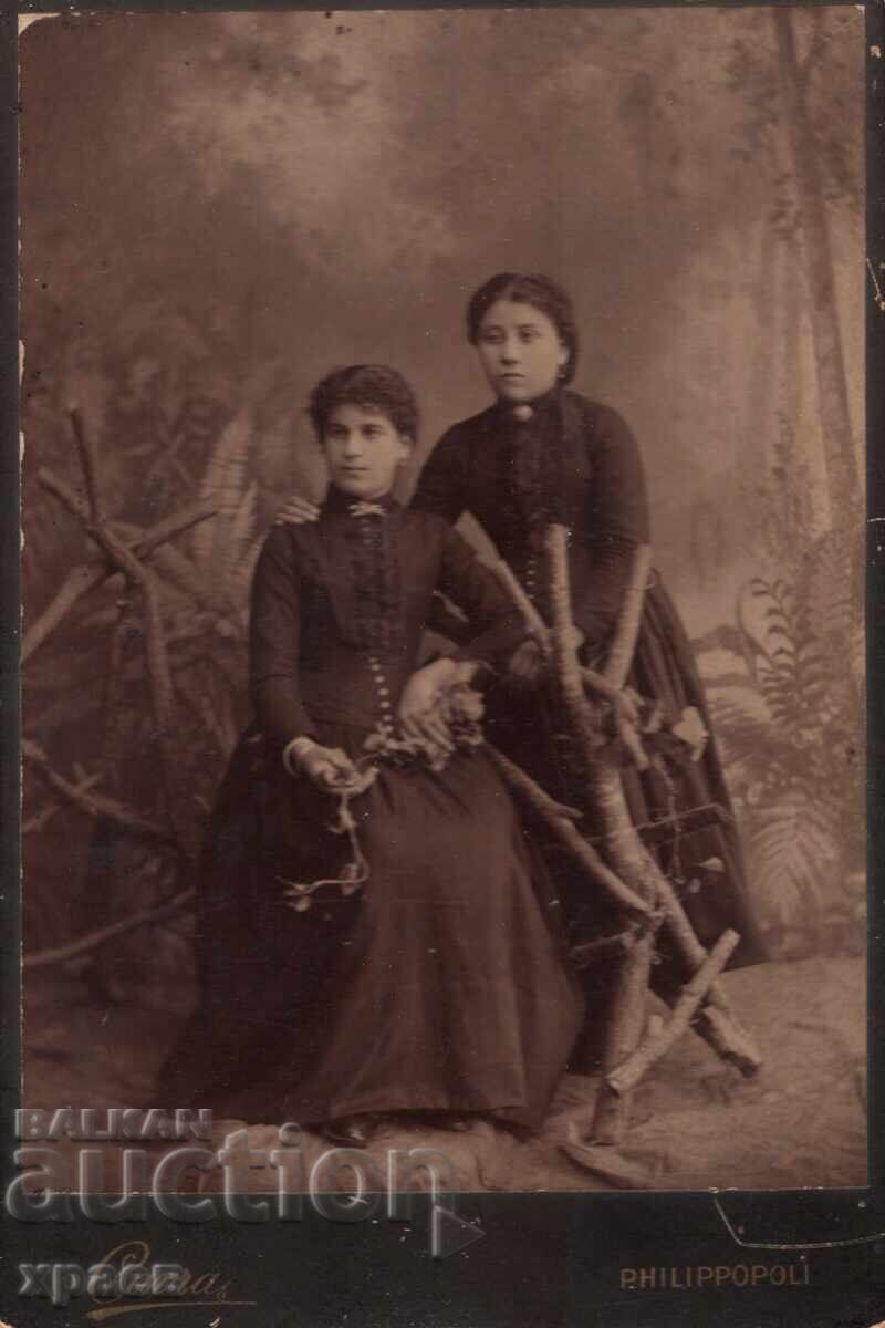 FOTOGRAFIE VECHE - CARTON - CAFRĂ – PLOVDIV - 2499