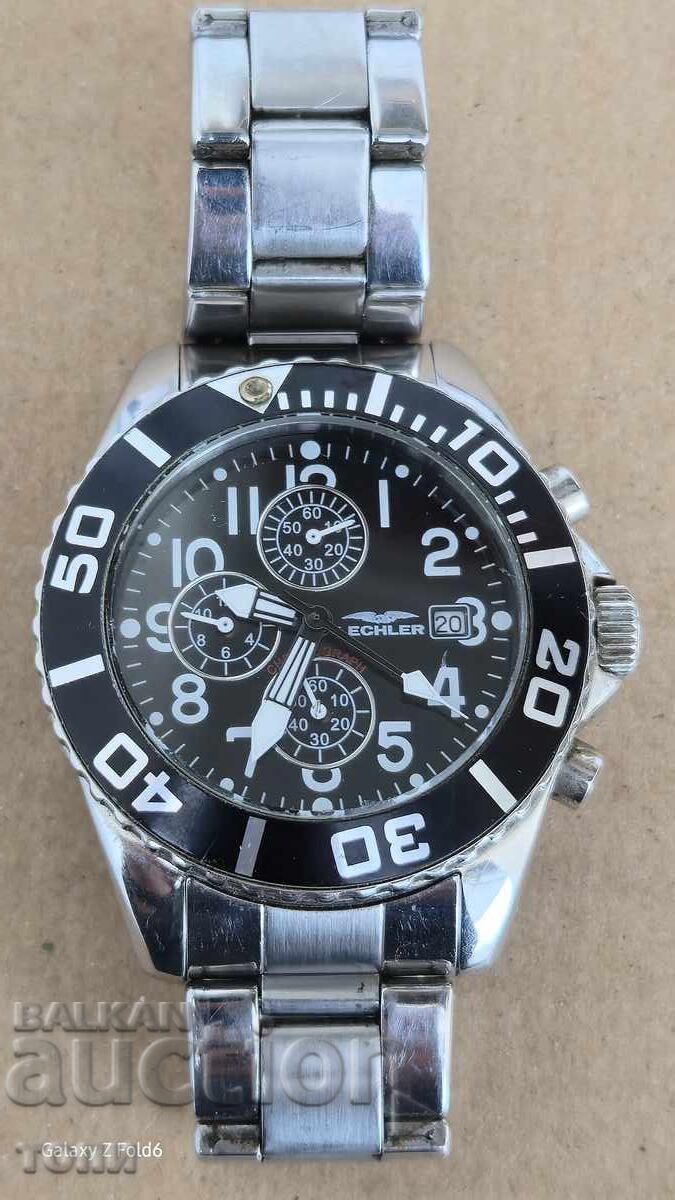LECHLER CHRONOGRAPH QUARTZ RARE WORKS WITHOUT WARRANTY BZC !! with price 13.00 BGN | € 6.65