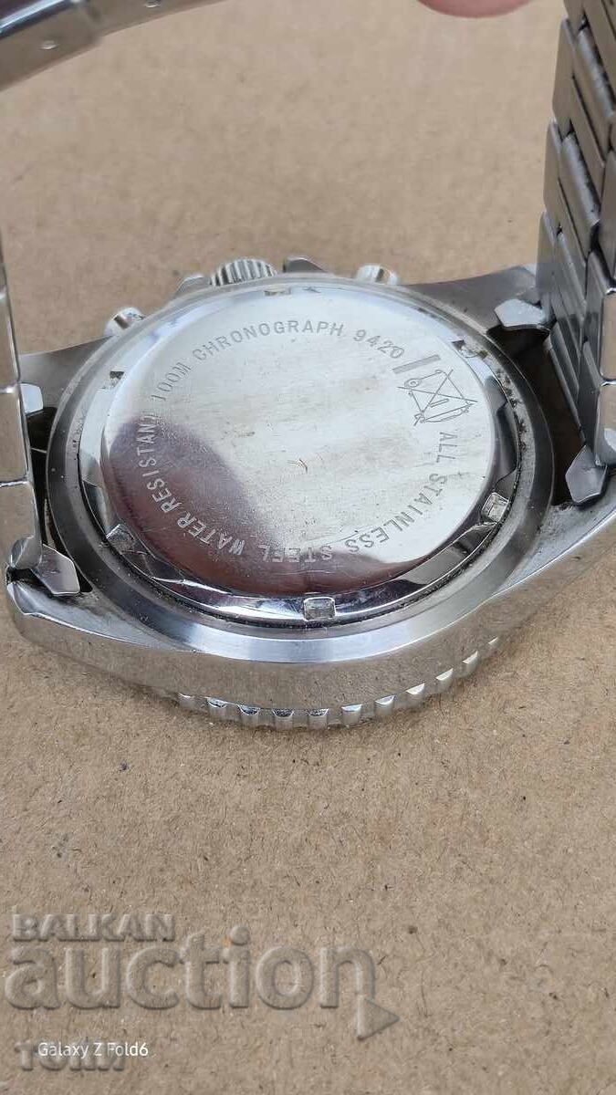 Delivery of LECHLER CHRONOGRAPH QUARTZ RARE WORKS WITHOUT WARRANTY BZC !!