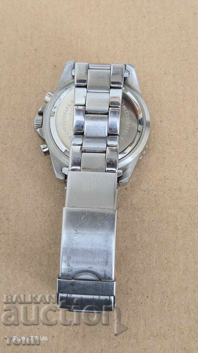 LECHLER CHRONOGRAPH QUARTZ RARE WORKS WITHOUT WARRANTY BZC !! - 5