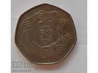 50 pence 1973 Intrarea în Comunitatea Economică Europeană