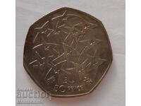 50пенса 25 години от присъединяване на Великобритания към ЕС