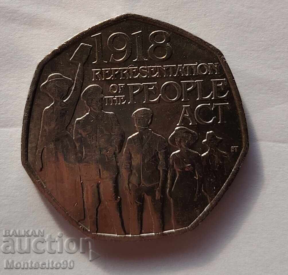 50 pence 2018 cu preț 7.00 BGN | € 3.58 50 pence 2018 cu preț 7.00 BGN | € 3.58