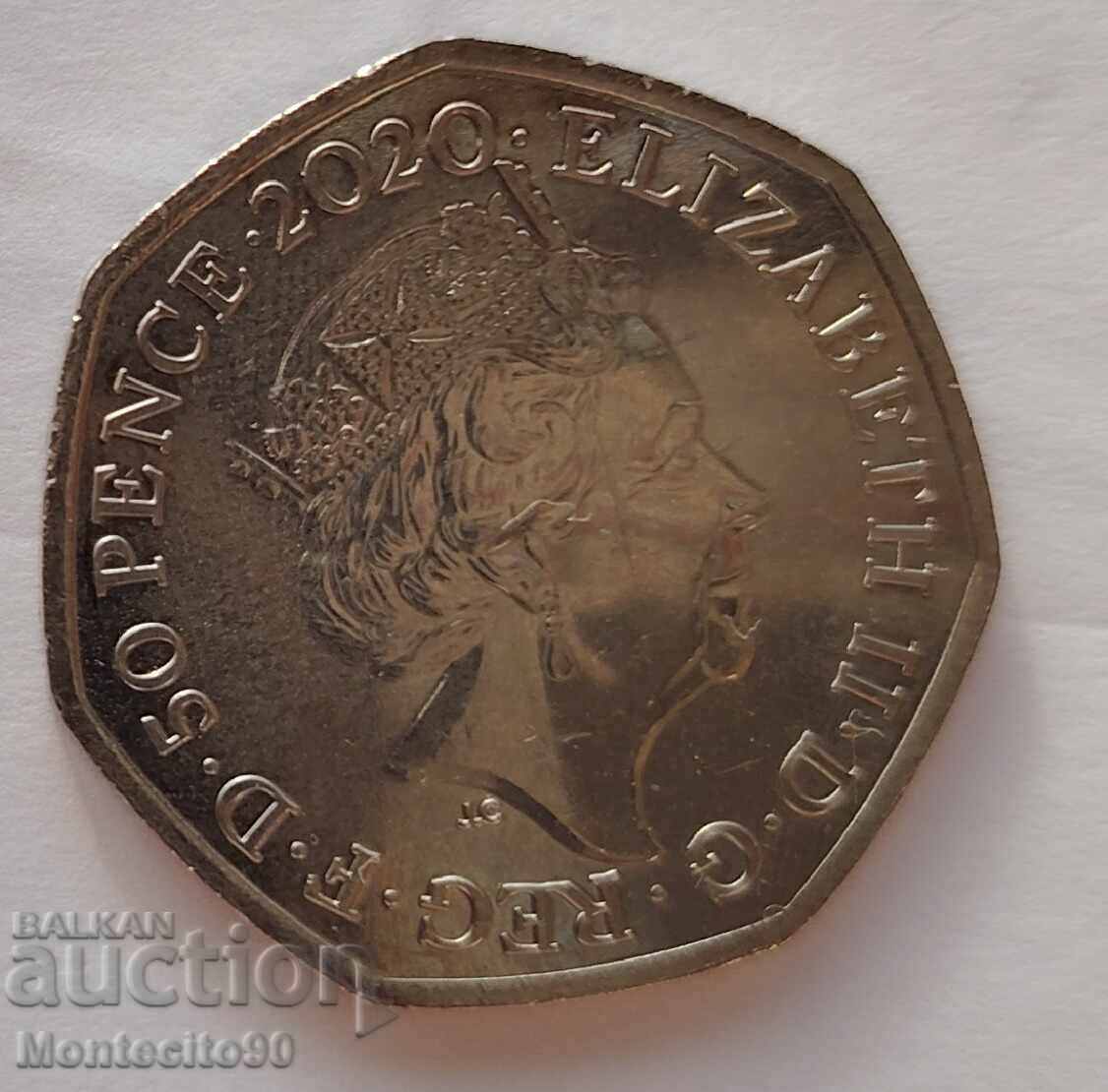50 pensi 2020 Diversitatea Britanică cu preț 7.50 BGN | € 3.83