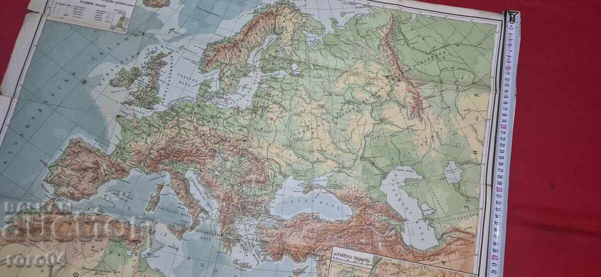 КАРТА НА ЕВРОПА - 1937 г. - 7