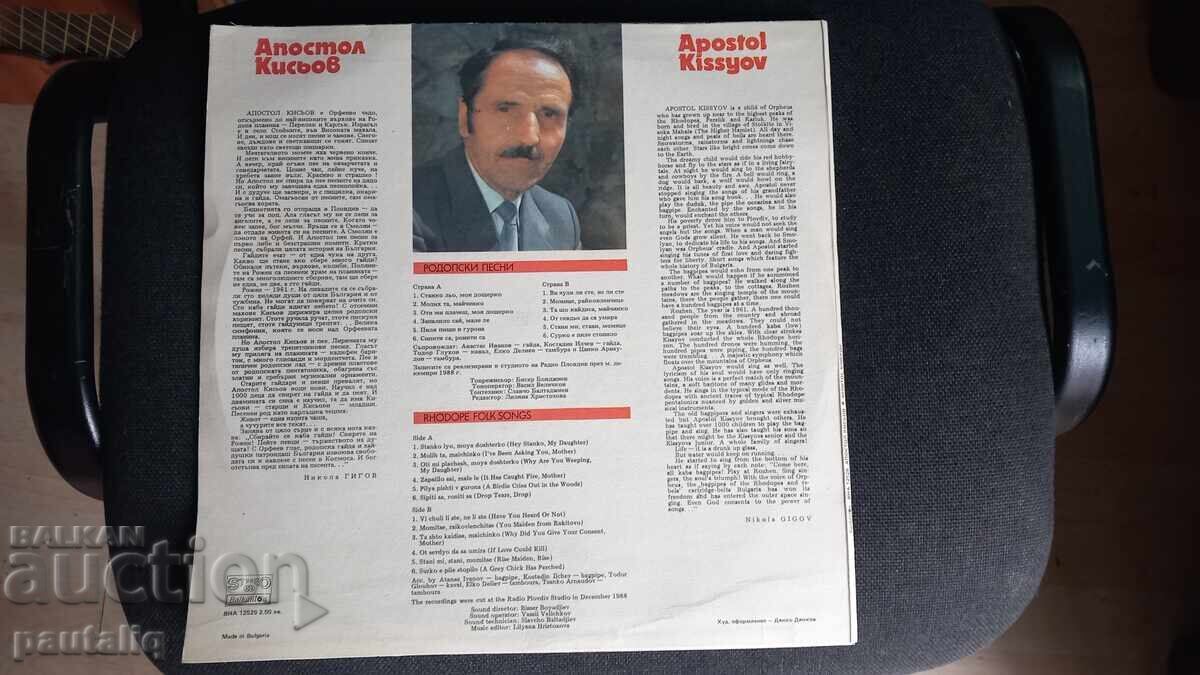 ПЛОЧА АПОСТОЛ КИСЬОВ    ВНА 12529 с цена 18.00 лв. | € 9.20