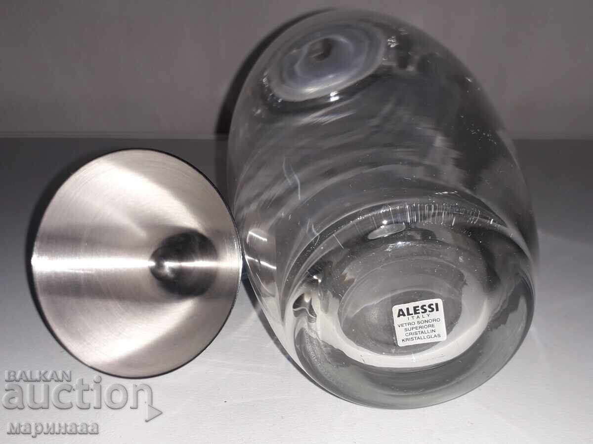 Auction NEW BOTTLE. CRYSTAL GLASS. ITALY Auction NEW BOTTLE. CRYSTAL GLASS. ITALY