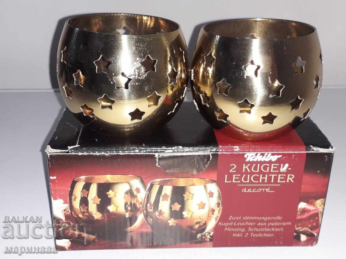 КОМПЛЕКТ СВЕЩНИЦИ. МЕСИНГ КОМПЛЕКТ СВЕЩНИЦИ. МЕСИНГ