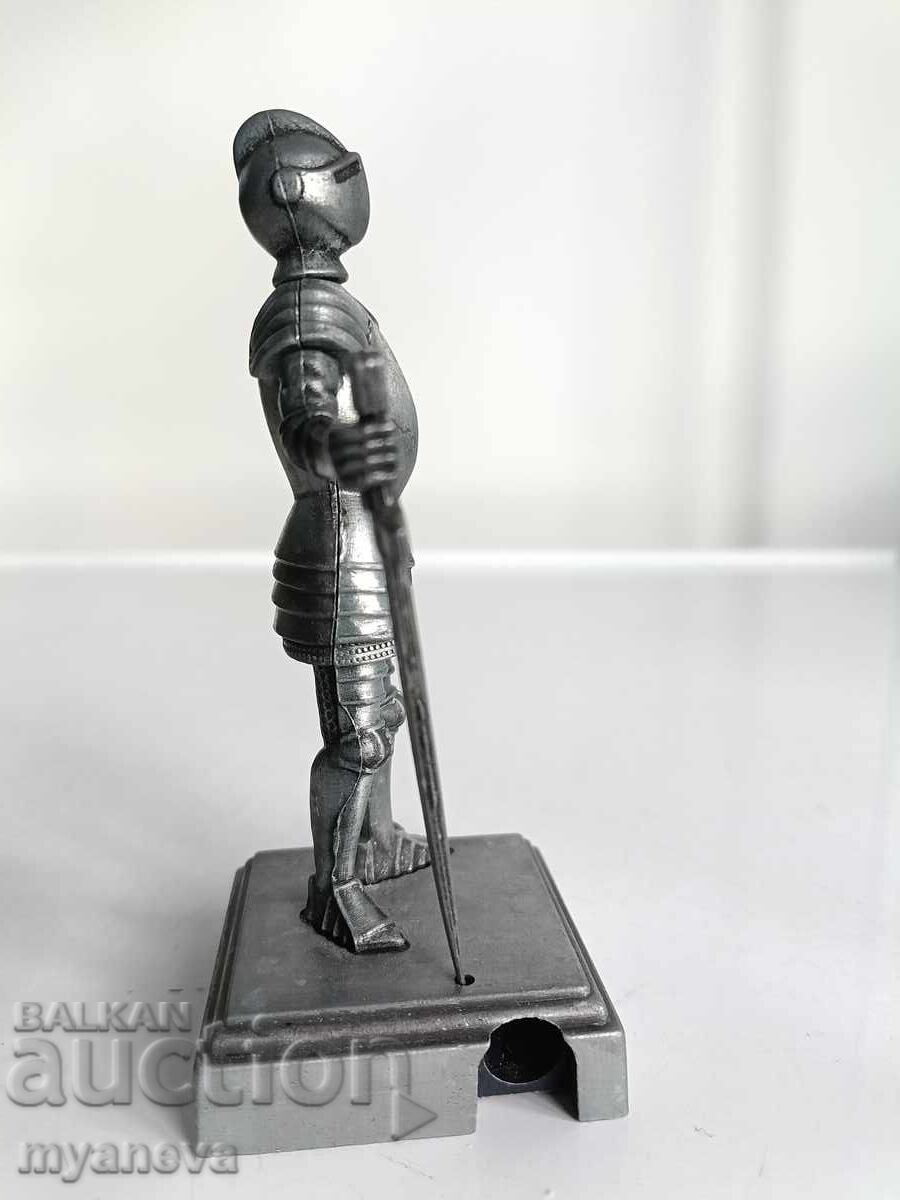 Auction  Knight, metal figurine with pencil sharpener