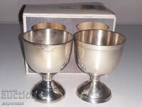 SET PENTRU OUĂ. BRONZ ARGINTAT