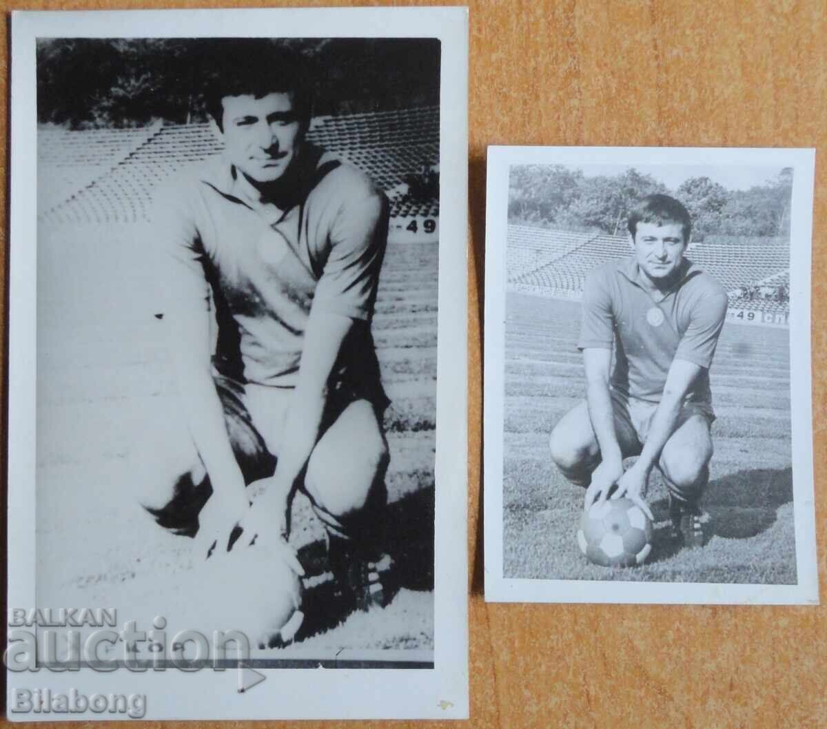 2 Football Photos - Petar Zhekov, CSKA