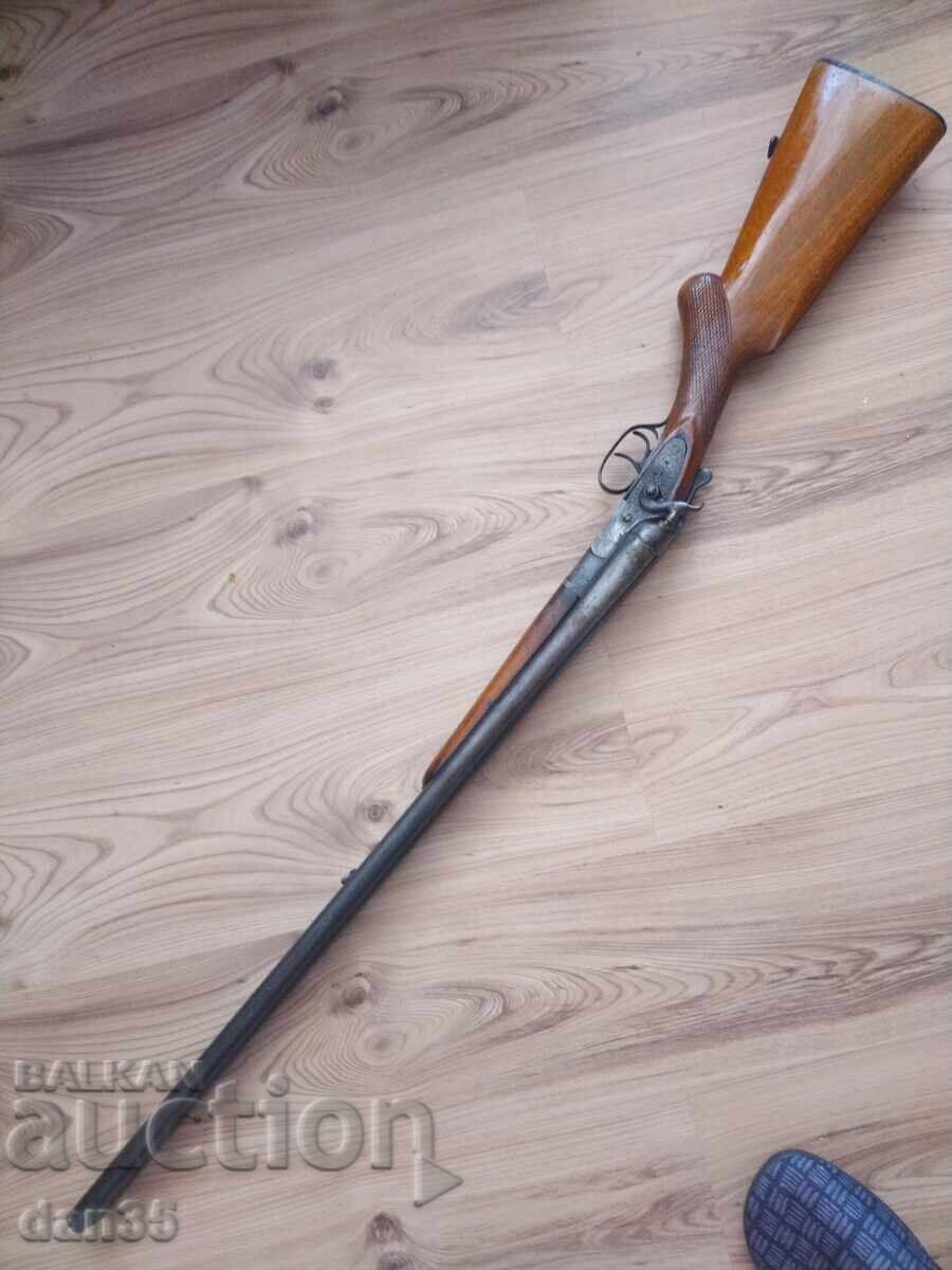 OLD DOUBLE-BARRELED SHOTGUN 16 GAUGE - 6