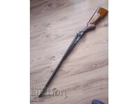 OLD DOUBLE-BARRELED SHOTGUN 16 GAUGE