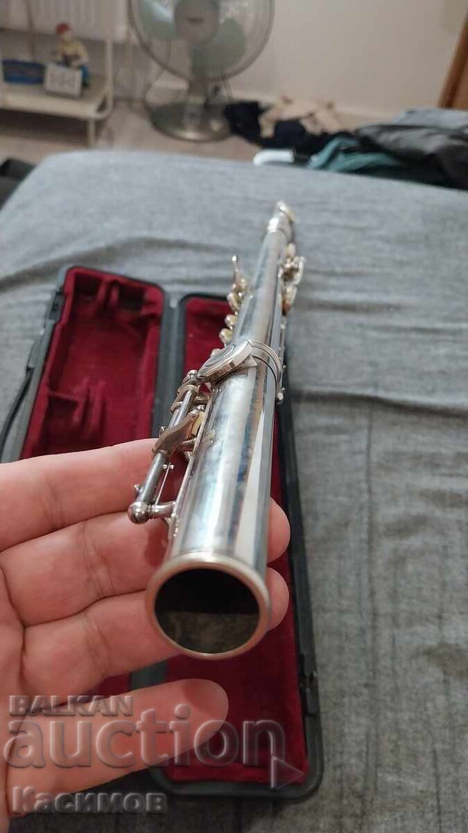 Almost New Branded Silver-Plated Flute "YAMAHA" Made in Japan - 12