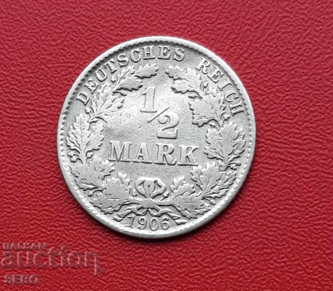 Germany - 1/2 Mark 1906 D - Munich