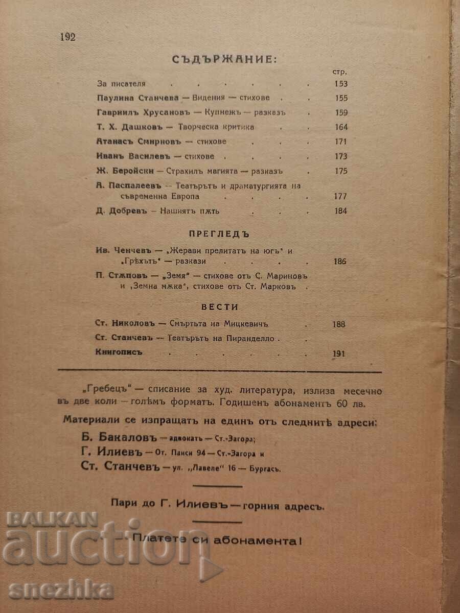 списание Гребец кн 6, 1935 г. Стара Загора с цена 5.01 лв. | € 2.56