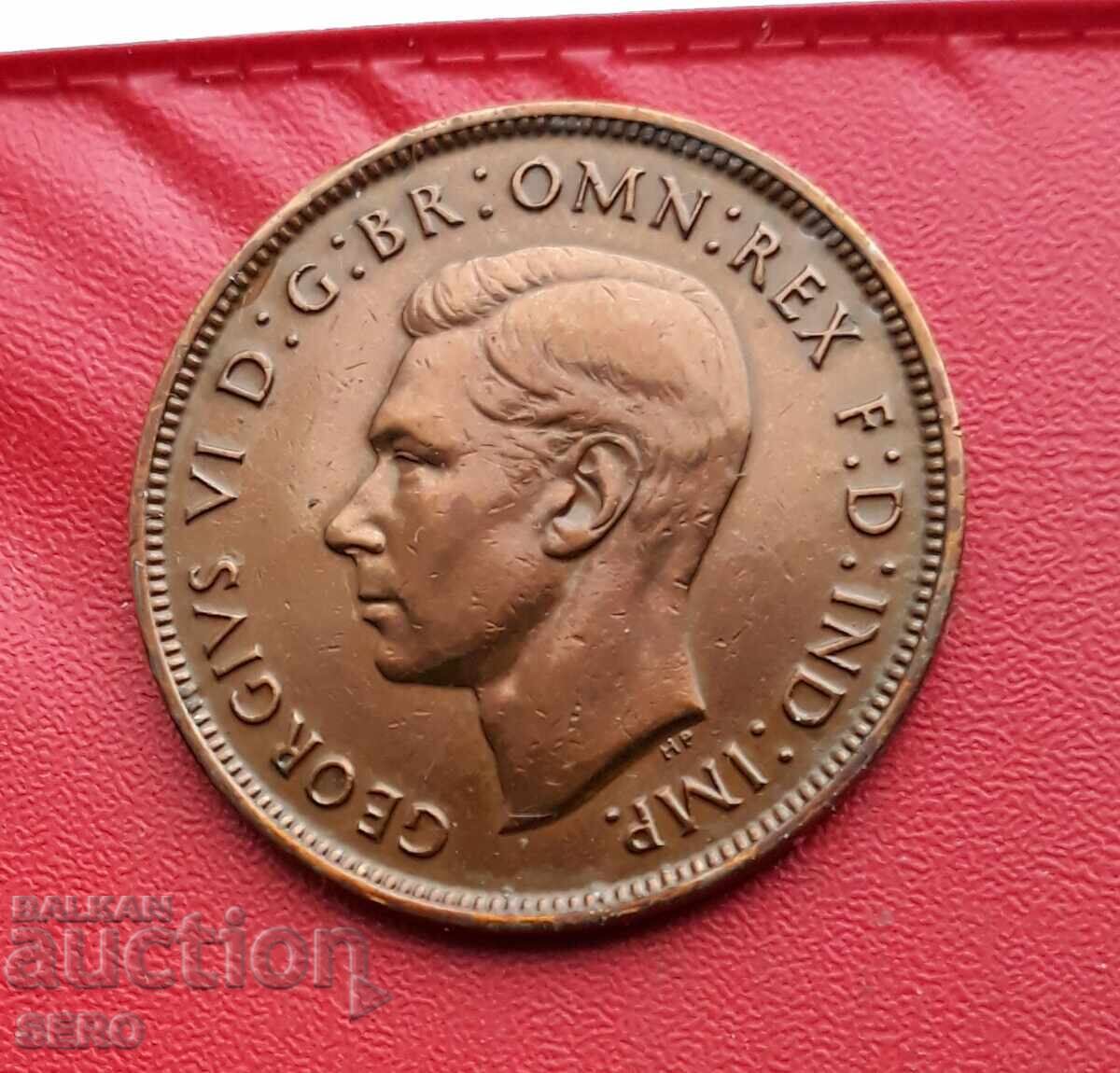 Great Britain - 1 penny 1937 with price 0.91 BGN | € 0.47