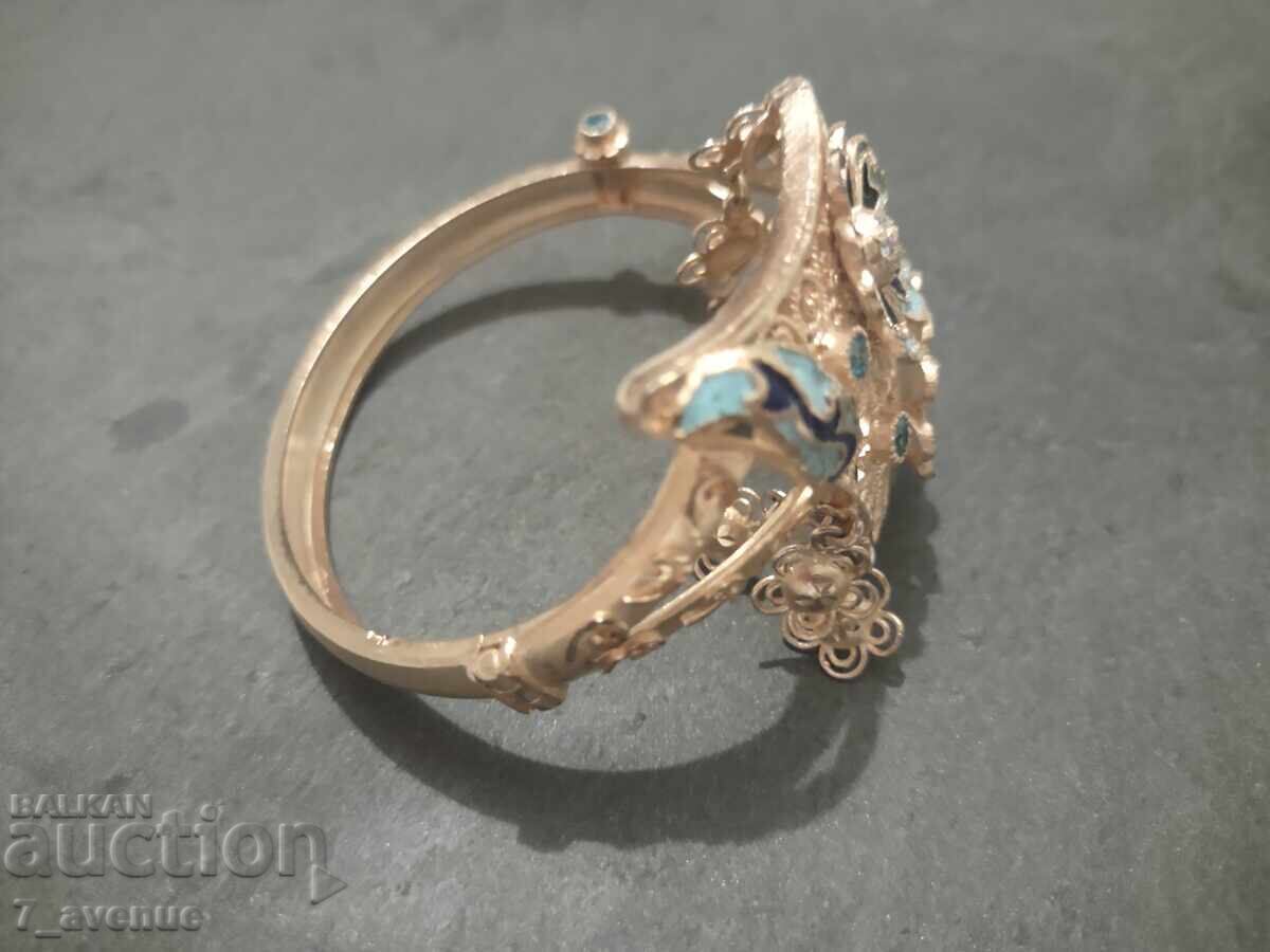 Гривна с емайл, медальона е в друг аукцион 21.11.2025 - 5