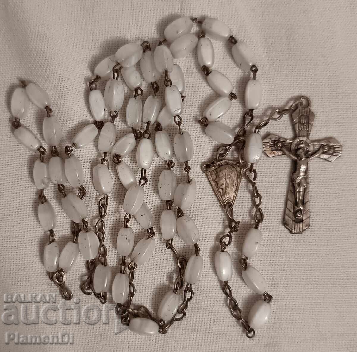 Delivery of Rosary. Antique French prayer beads