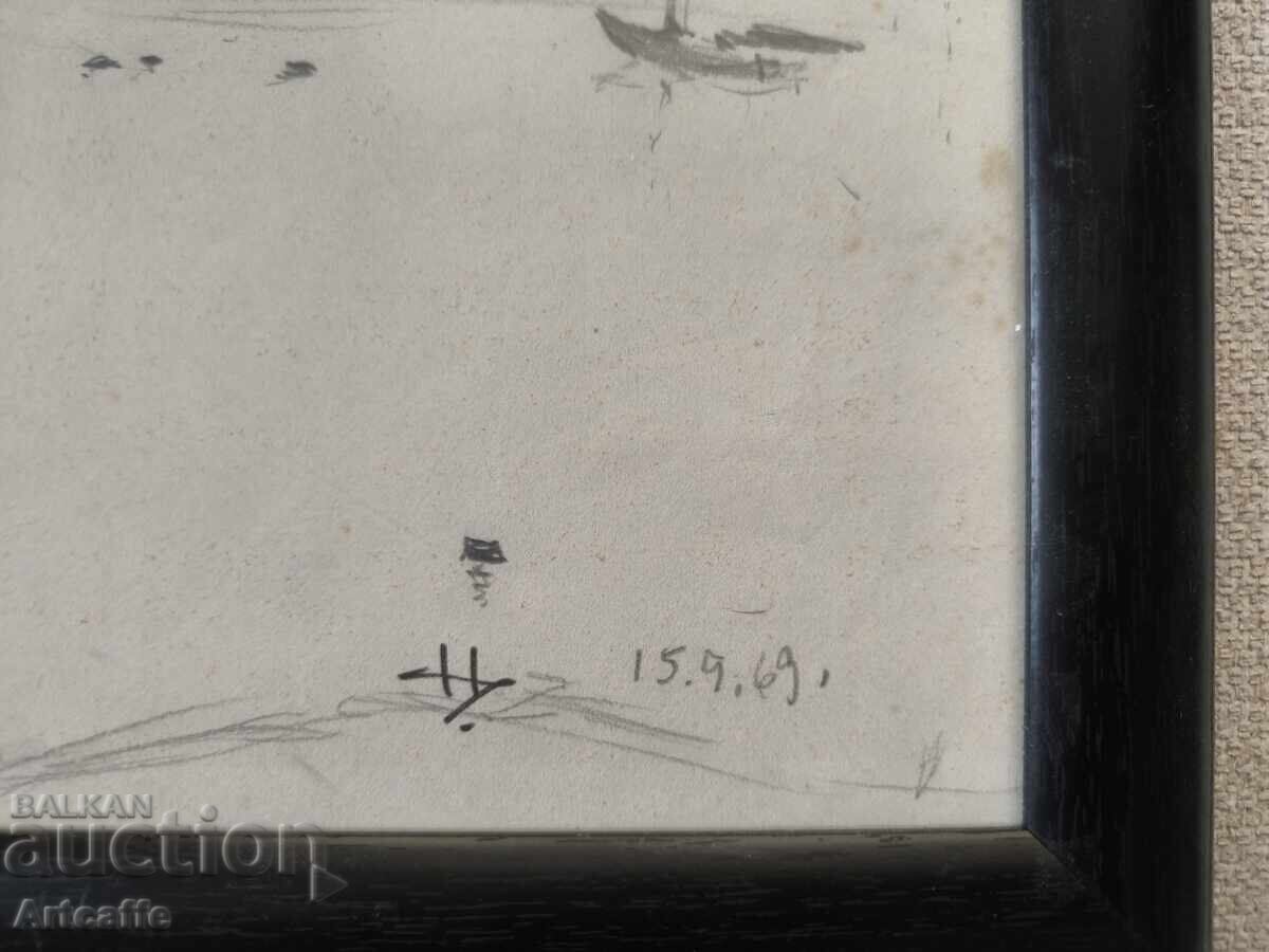 Boat drawing 1969 - 6