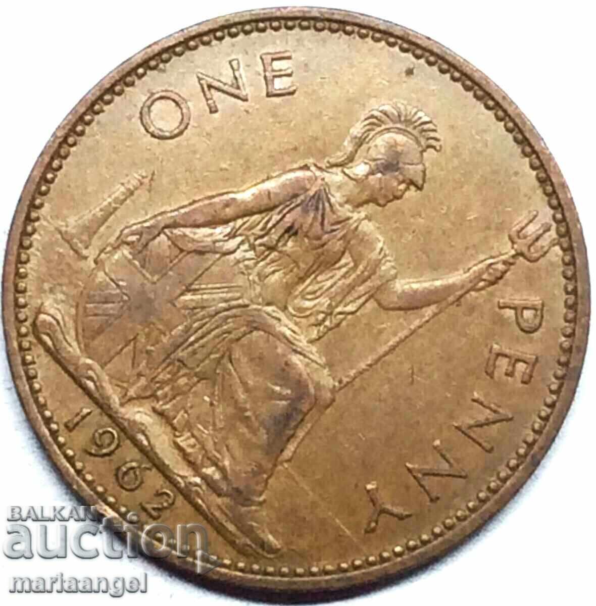 Great Britain 1 Penny 1962 30mm Bronze 2 with price 4.00 BGN | € 2.05 Great Britain 1 Penny 1962 30mm Bronze 2 with price 4.00 BGN | € 2.05