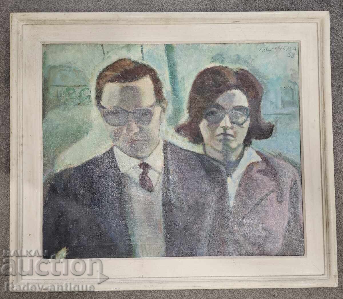 Painting Lilyana Dicheva Family Portrait 72x60 oil paints - 5 Painting Lilyana Dicheva Family Portrait 72x60 oil paints - 5