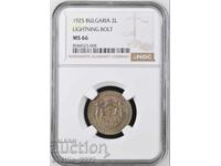 2 Leva 1925 MS 66 NGC
