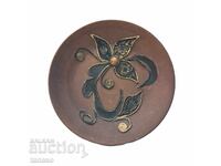 Χειροποίητο κεραμικό πιάτο τοίχου (1.4)