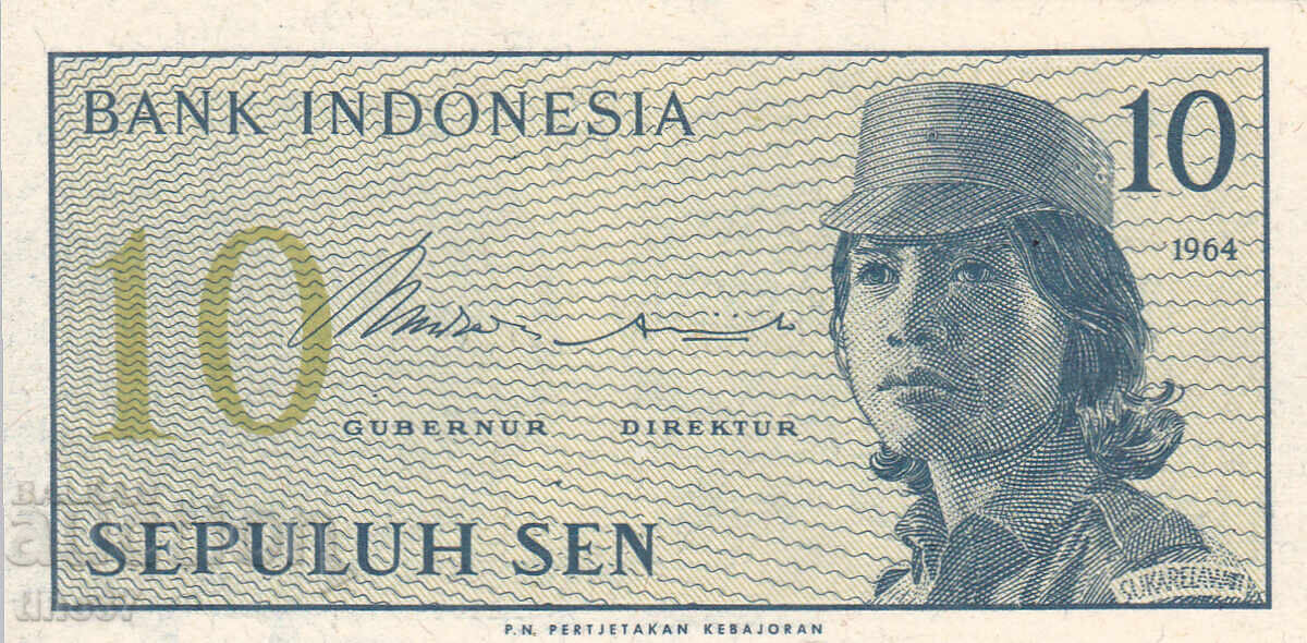 tino37- INDONEZIA - 10 SEP - 1964 - UNC cu preț 0.80 BGN | € 0.41