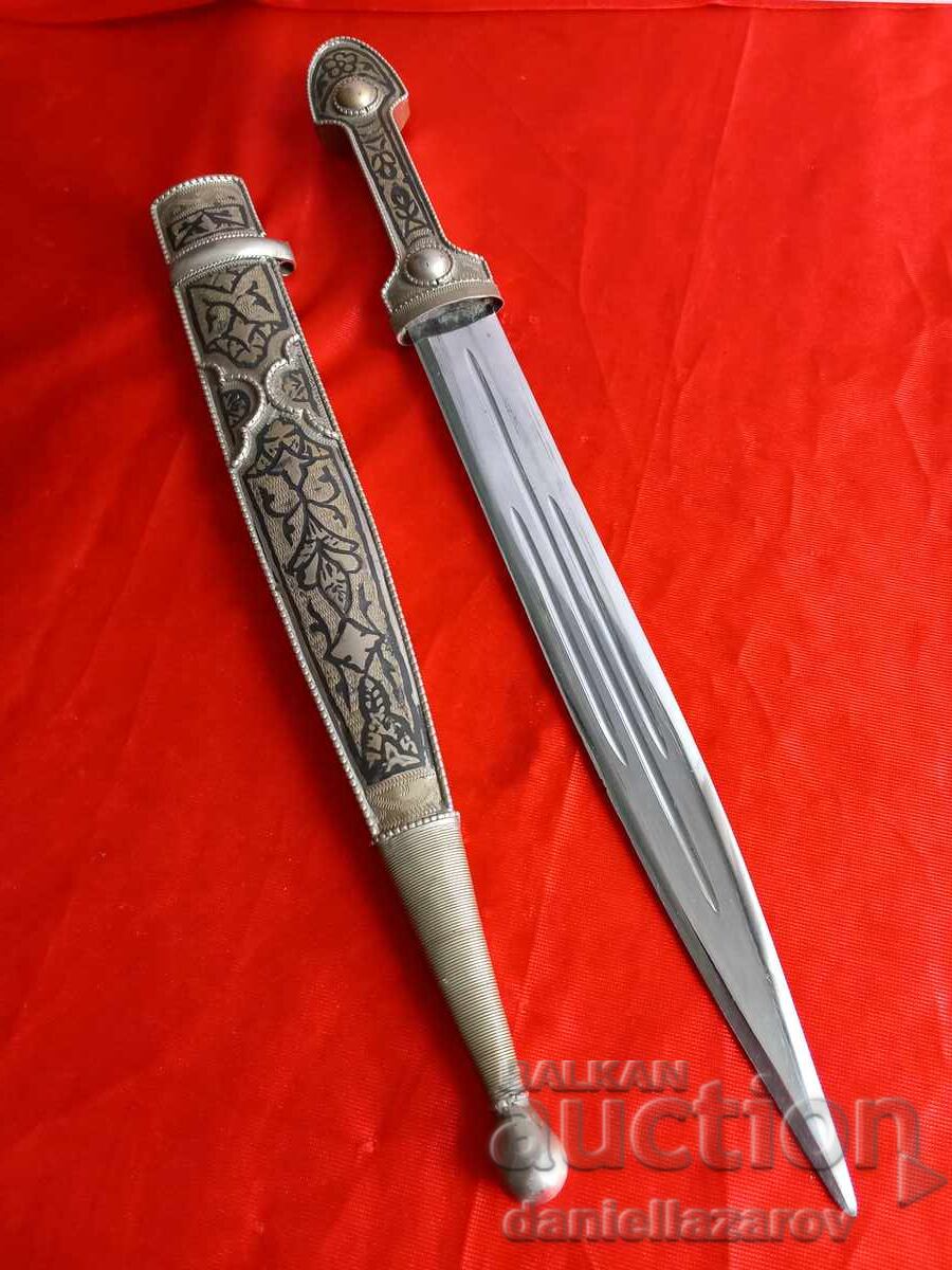 Old Large Circassian Caucasian Kama Silver, Niello with price 399.00 BGN | € 204.01