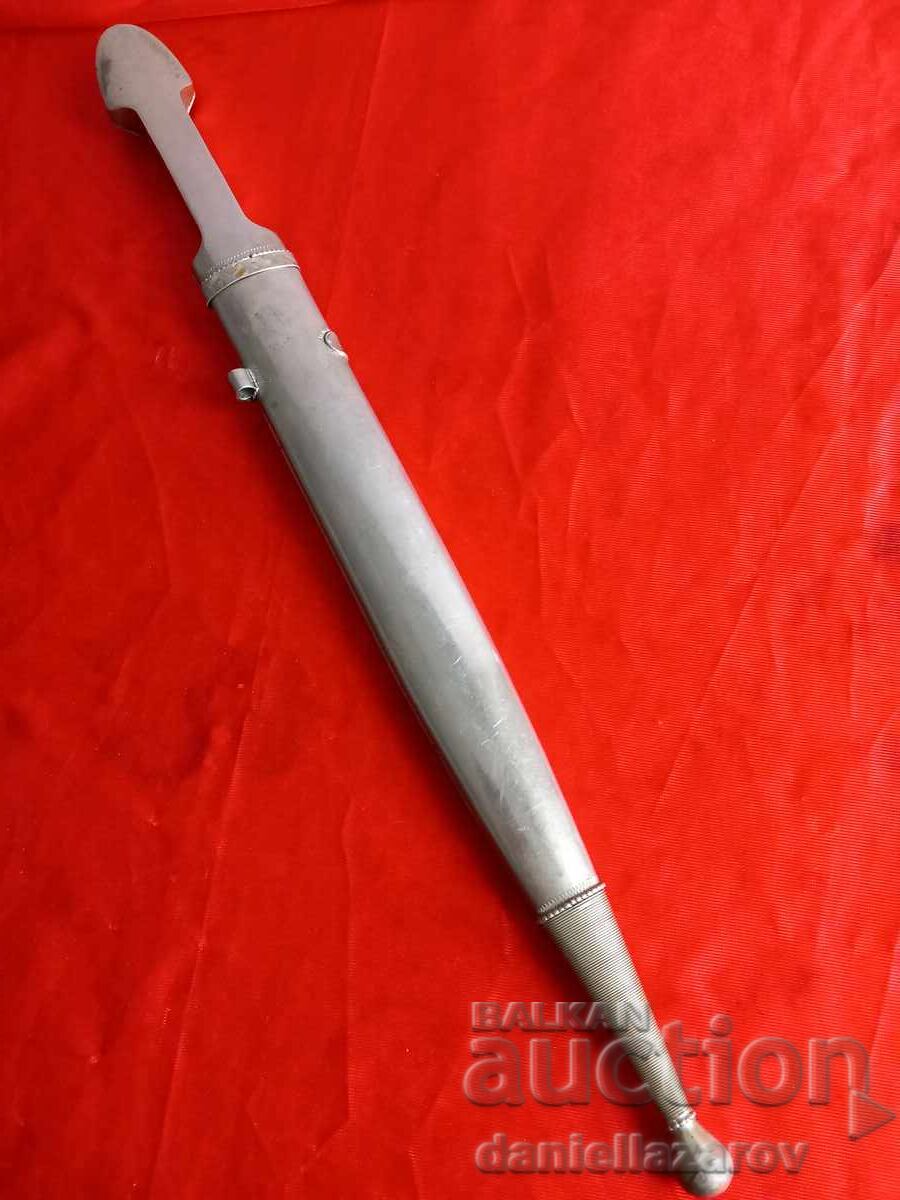 Old Large Circassian Caucasian Kama Silver, Niello - 6