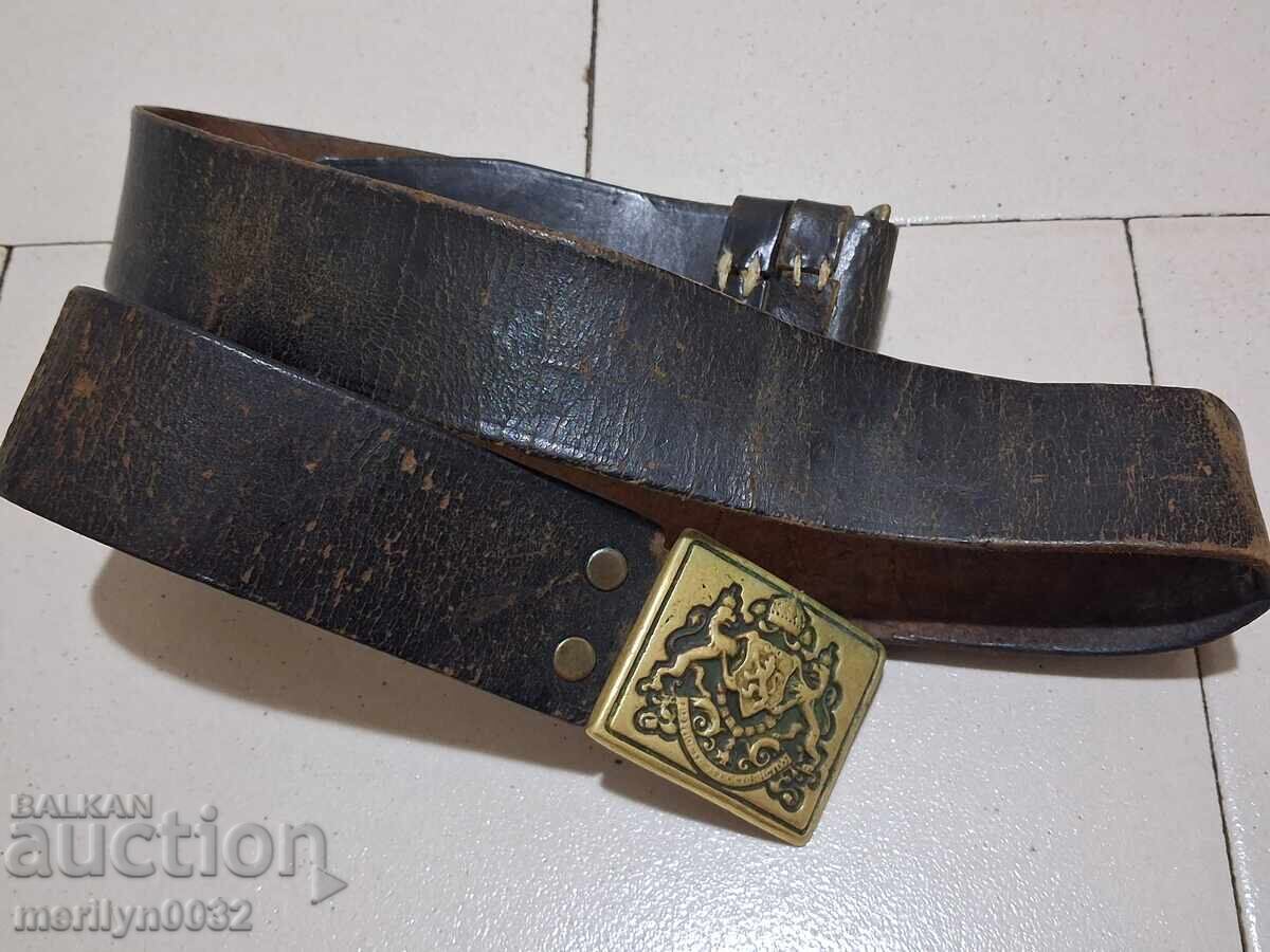 Army belt buckle with the coat of arms of the Kingdom of Bulgaria with price 139.90 BGN | € 71.53