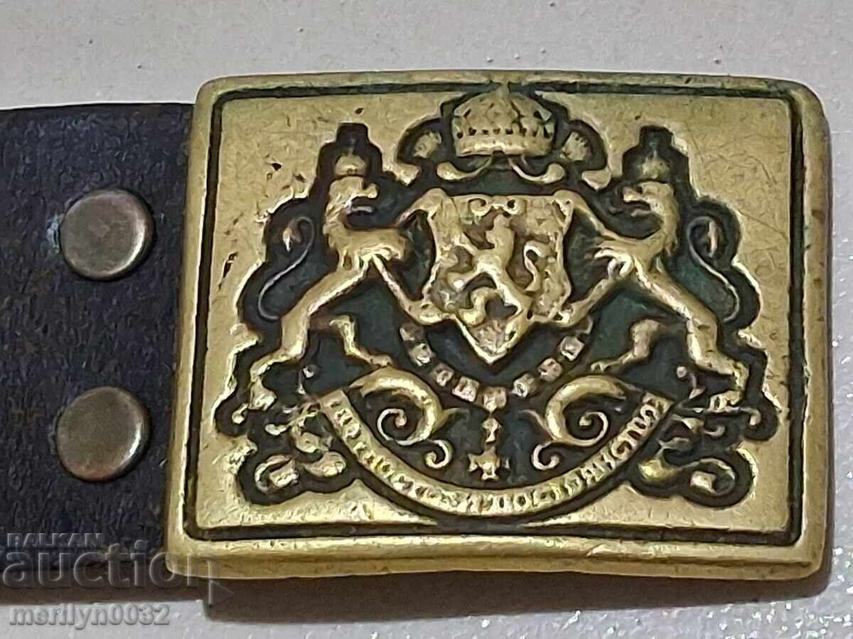 Army belt buckle with the coat of arms of the Kingdom of Bulgaria - 7