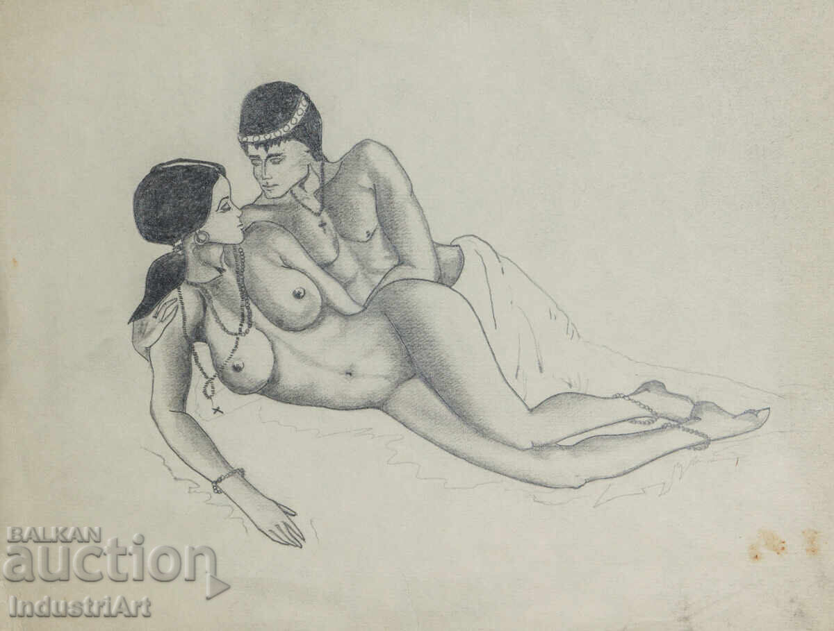 Auction Erotic drawing pencil portrait nude bodies Auction Erotic drawing pencil portrait nude bodies