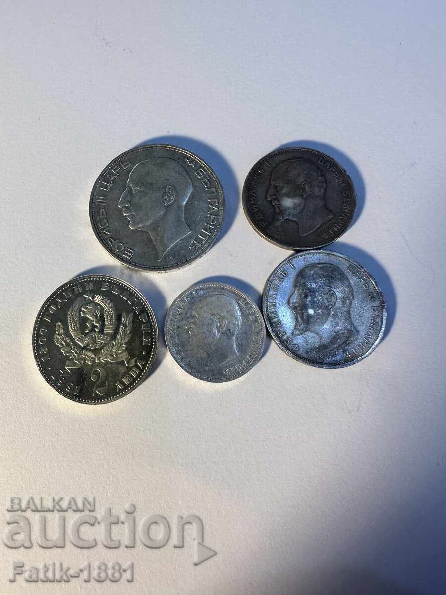 Аукцион ЛОТ МОНЕТИ СРЕБРО И НИКЕЛ - БЪЛГАРИЯ