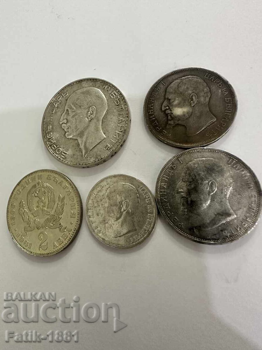 ЛОТ МОНЕТИ СРЕБРО И НИКЕЛ - БЪЛГАРИЯ - 5