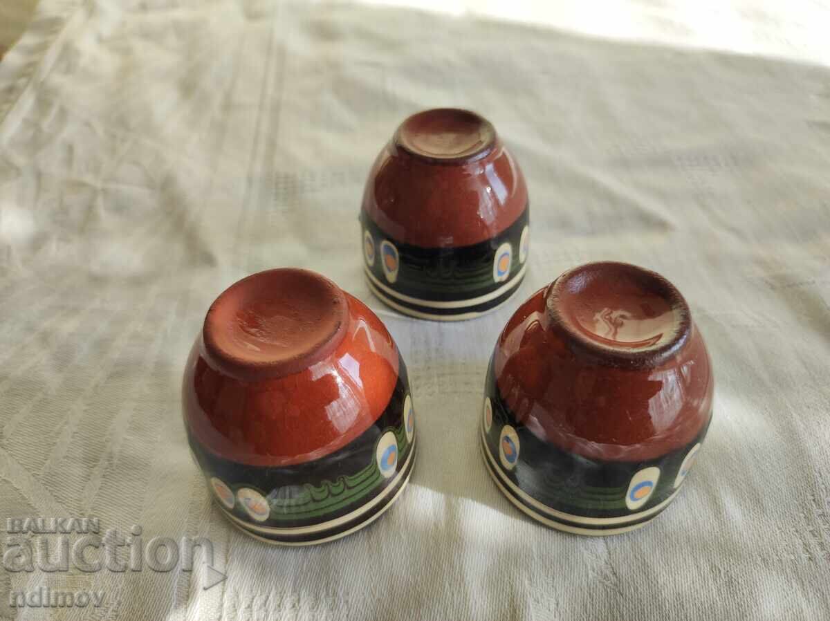 Ceramic cups for heated rakia - 6 Ceramic cups for heated rakia - 6