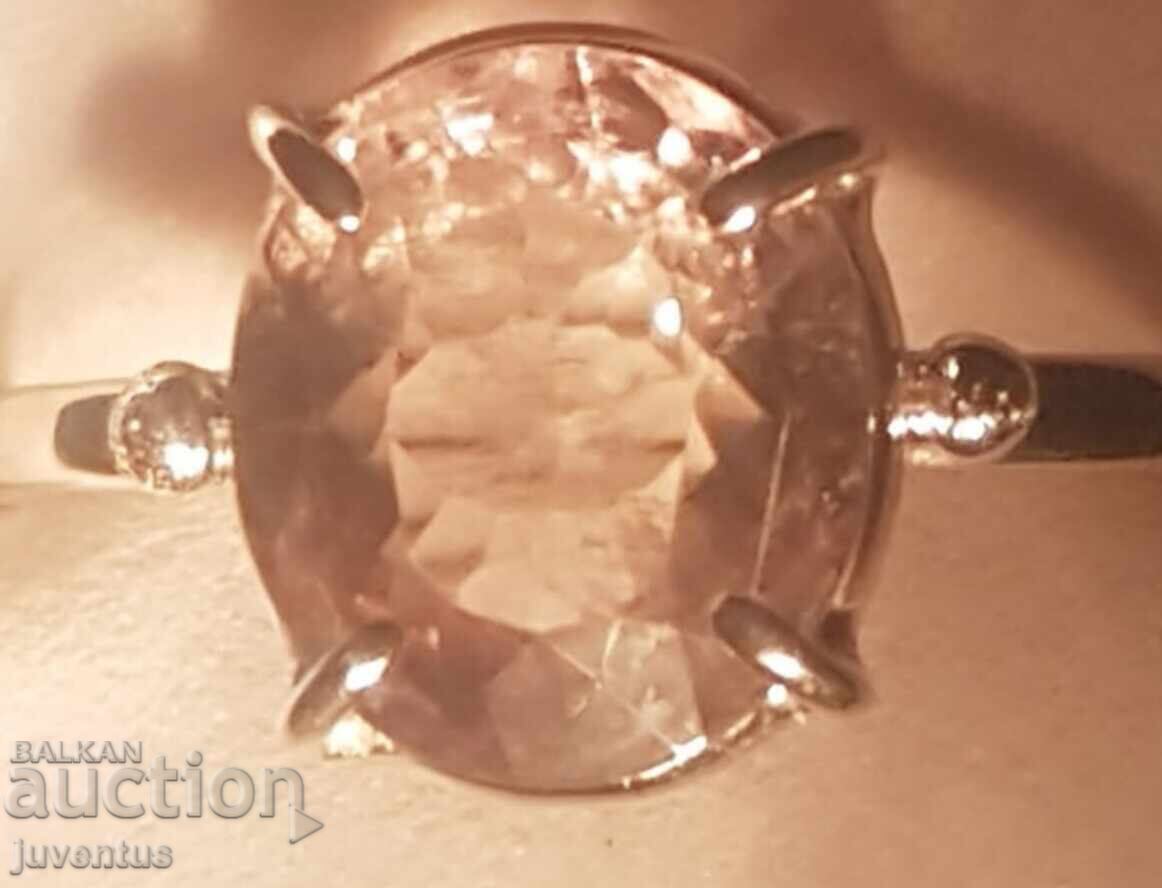 SILVER RING WITH NATURAL SULTANITE (TURKEY) CERTIFICATE - 6 SILVER RING WITH NATURAL SULTANITE (TURKEY) CERTIFICATE - 6