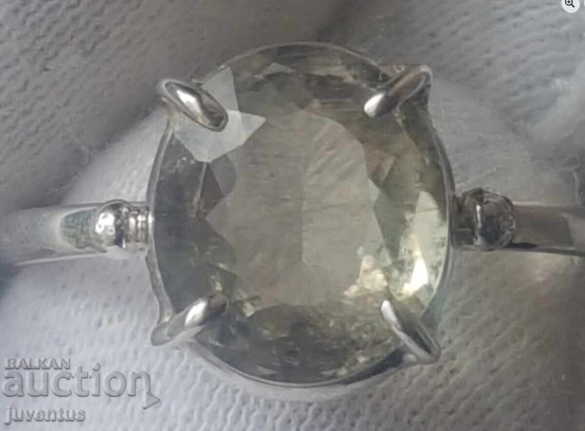 SILVER RING WITH NATURAL SULTANITE (TURKEY) CERTIFICATE SILVER RING WITH NATURAL SULTANITE (TURKEY) CERTIFICATE