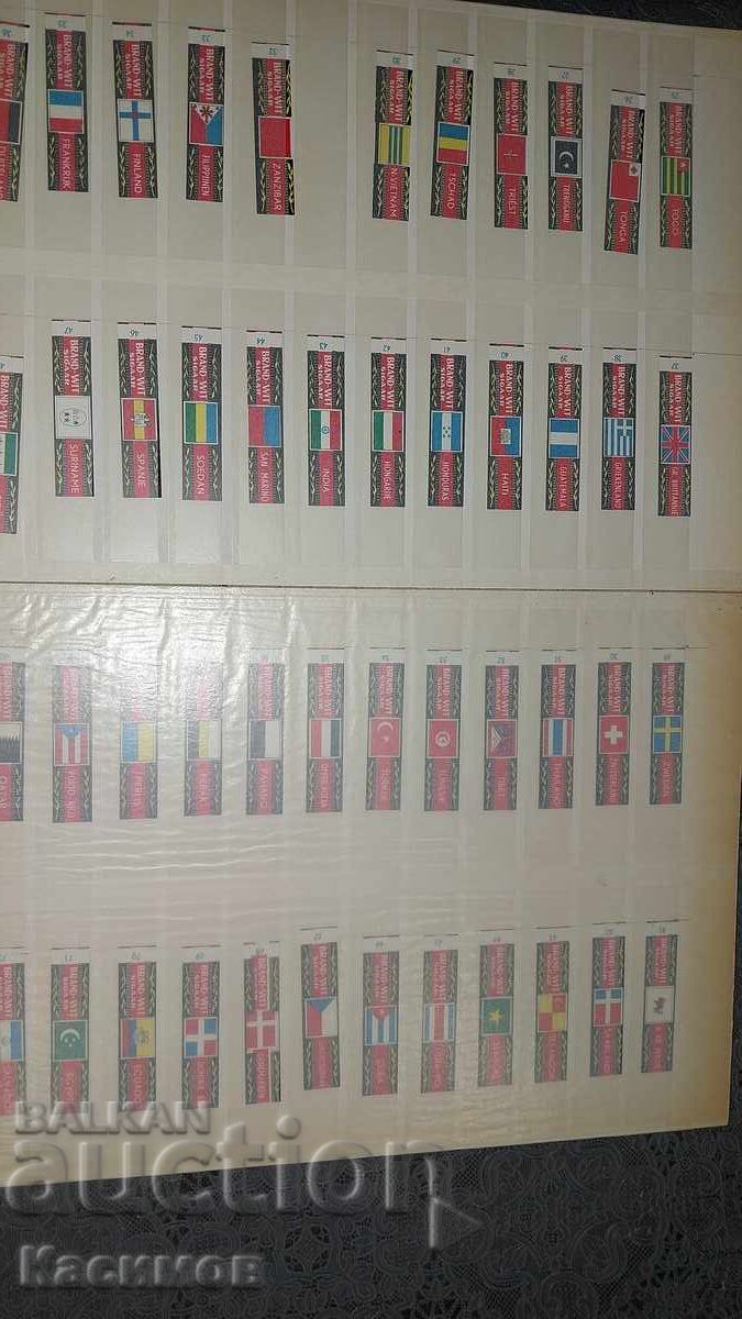 Brand new antique cigarette packets from almost all continents - 10