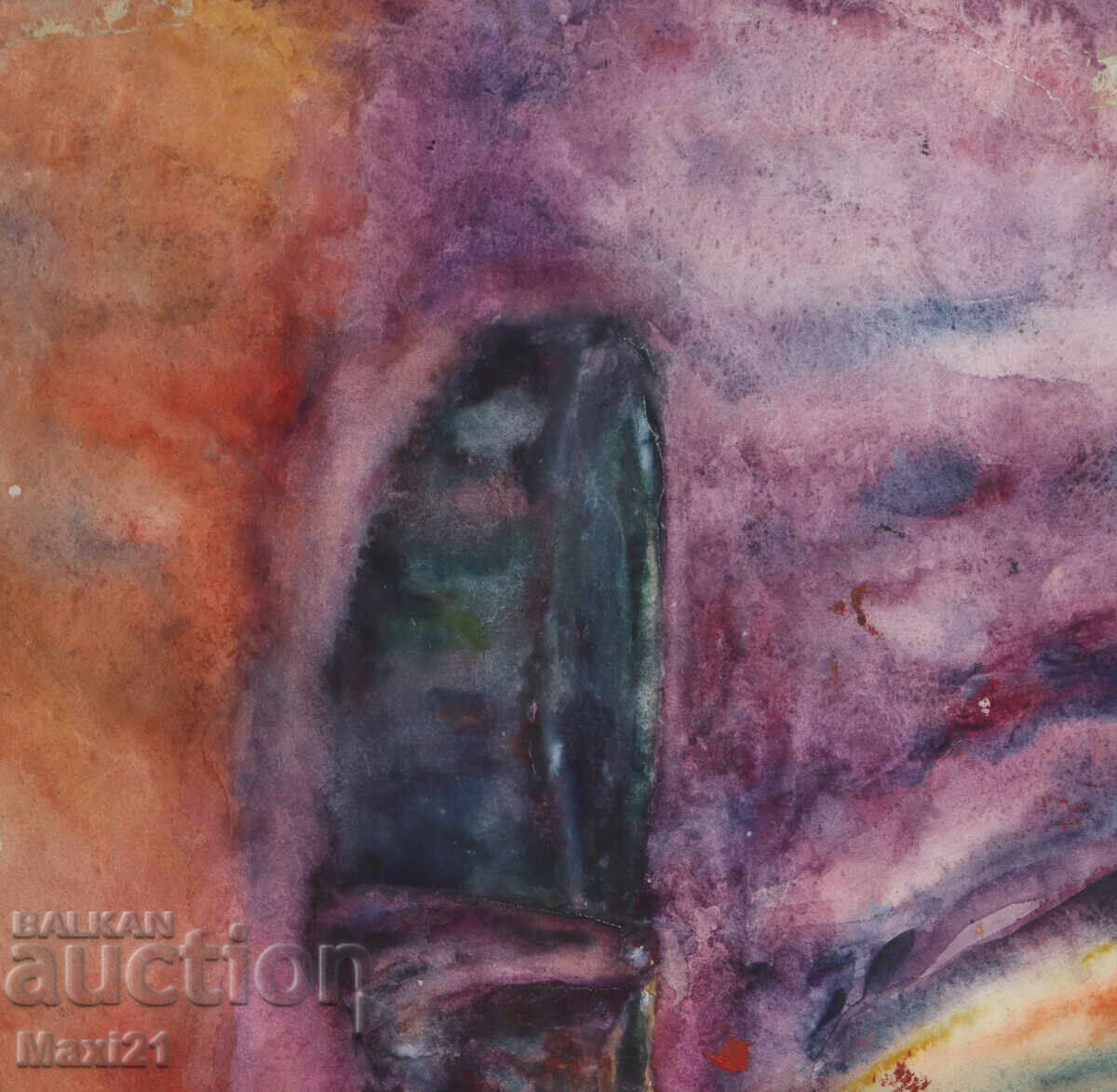 Tablou vechi, ulei pe pânză, portret - 6