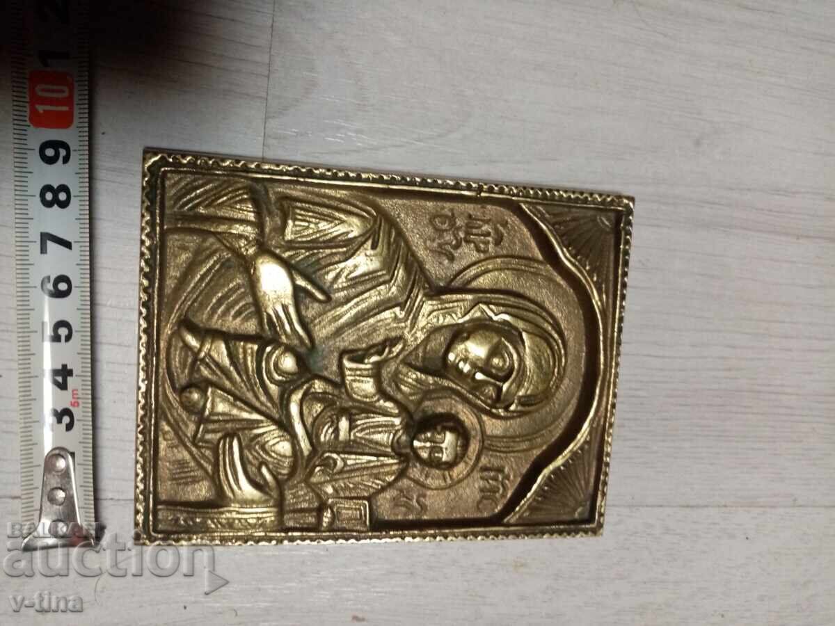 Old Russian icon Virgin Mary and Jesus - 6